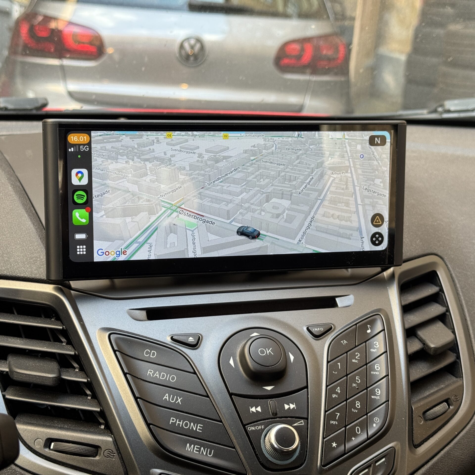 Ford Fiesta apple carplay skærm